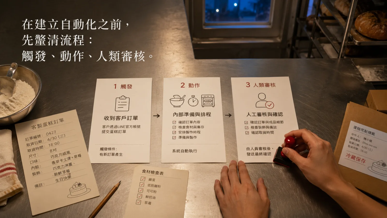 AI 一分鐘教學｜2026/07/22：自動化之前，先請 AI 畫出「觸發、動作、確認」三步流程