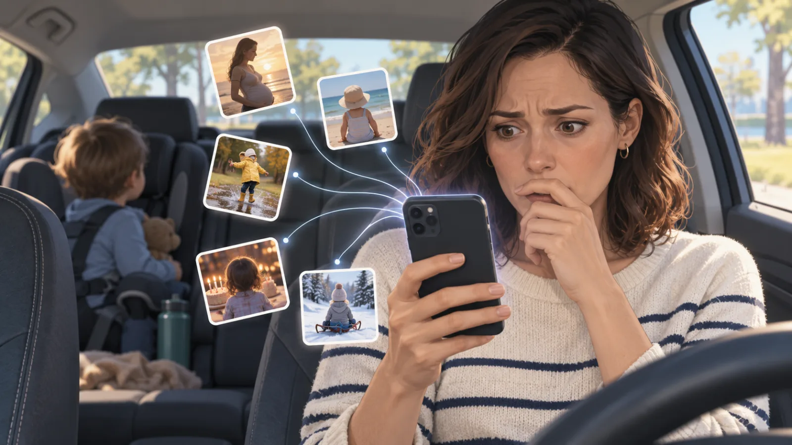 她只是貼一段跟女兒唱歌的影片，為什麼 Meta AI 反而開始問「車上的孩子是誰？」
