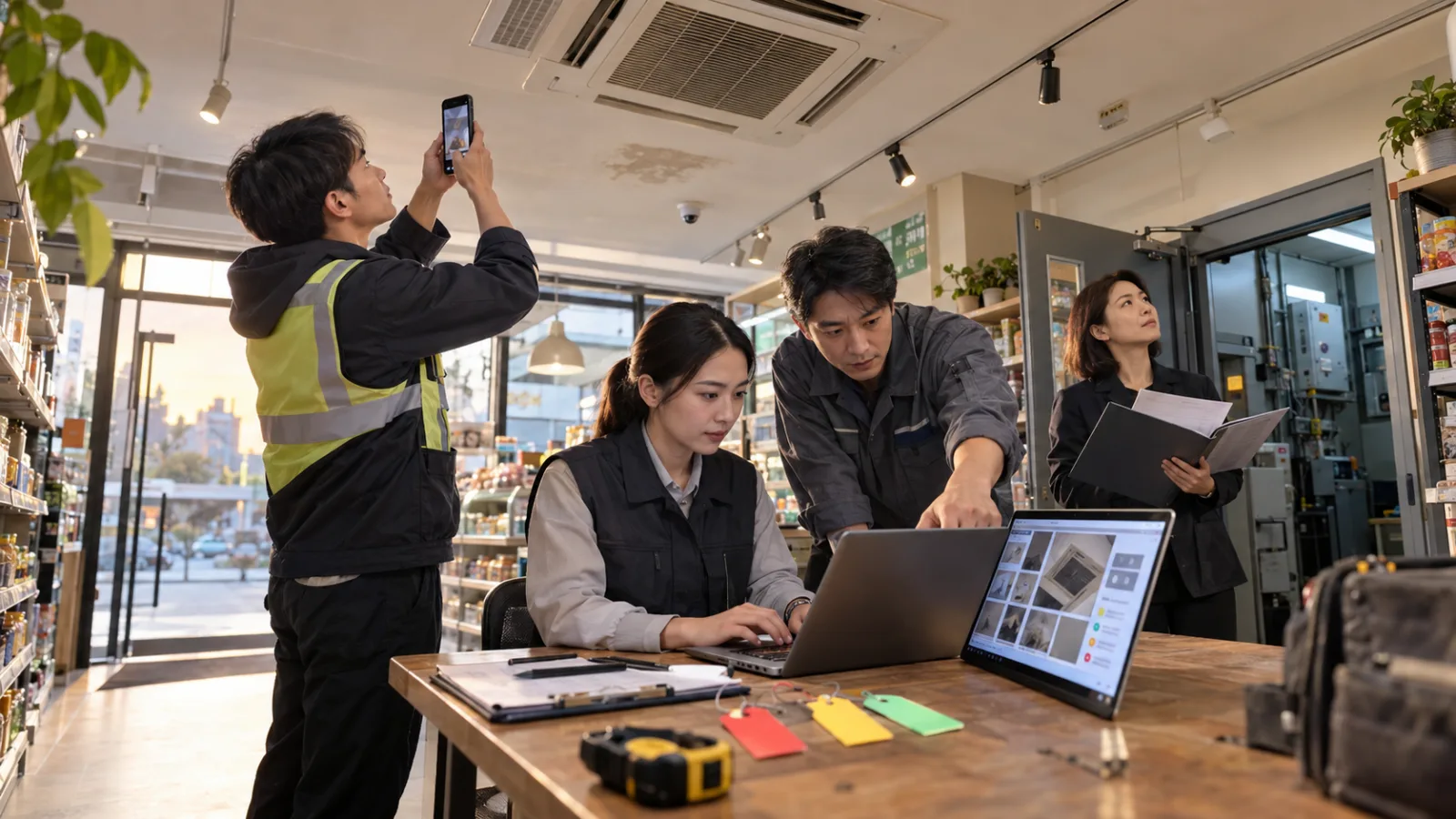 AI 商業案例｜2026/09/22：4 人店舖巡檢團隊怎麼用 Googlebook？現場 Android 照片接回筆電，報告 AI 先整理，維修判斷與報價仍由人確認